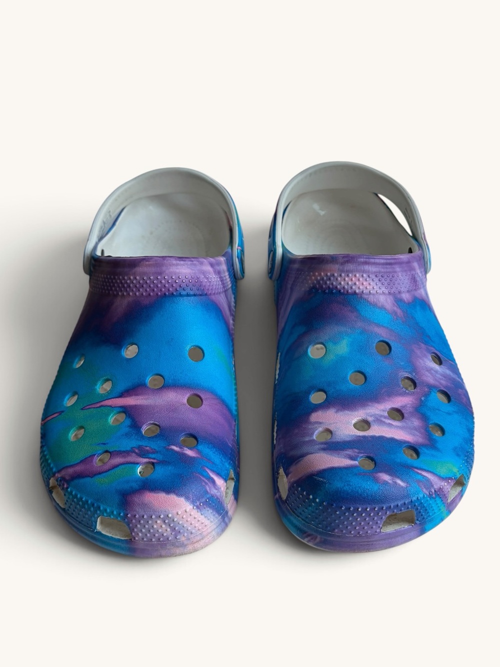 CROCS Tie-Dye Blue & Purple Classic Out of This World Clog
